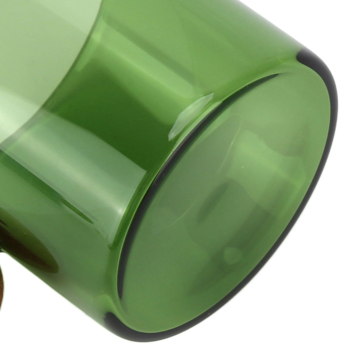 Glass Coffee Cup Clear Heatproof Glass Coffee Mug with Wooden Ball Handle for Office Bar PartyGreen