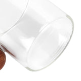 Glass Coffee Cup Clear Heatproof Glass Coffee Mug with Wooden Ball Handle for Office Bar PartyTransparent - Extra Image