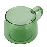 Transparent Coffee Cup 250ML Borosilicate Cup Glass Tea Water Milk Mug with HandleGreen