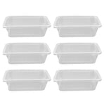 10PCS Disposable Lunch Box Microwavable Disposable Transparent Rectangular Food Container with Lid 750ML