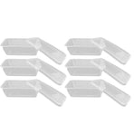 10PCS Disposable Lunch Box Microwavable Disposable Transparent Rectangular Food Container with Lid 750ML