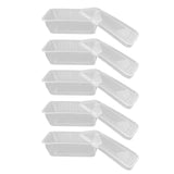 10PCS Disposable Lunch Box Microwavable Disposable Transparent Rectangular Food Container with Lid 750ML