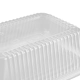 10PCS Disposable Lunch Box Microwavable Disposable Transparent Rectangular Food Container with Lid 750ML