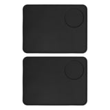 2 Pcs Coffee Tamper Mat Anti Slip Silicone Coffee Powder Tamping Pad for Home Kitchen Bar