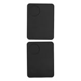 2 Pcs Coffee Tamper Mat Anti Slip Silicone Coffee Powder Tamping Pad for Home Kitchen Bar - Front View