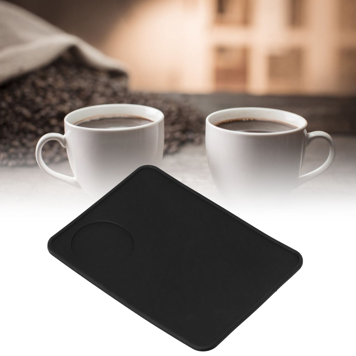 2 Pcs Coffee Tamper Mat Anti Slip Silicone Coffee Powder Tamping Pad for Home Kitchen Bar