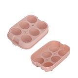 Silicone DIY Ice Cubes Mold Ice Ball Maker Mould Tray for Home Bar Party Cocktail UseLight Pink 6Hole 45mm