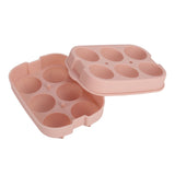 Silicone DIY Ice Cubes Mold Ice Ball Maker Mould Tray for Home Bar Party Cocktail UseLight Pink 6Hole 45mm - Low Angle
