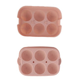 Silicone DIY Ice Cubes Mold Ice Ball Maker Mould Tray for Home Bar Party Cocktail UseLight Pink 6Hole 45mm - Extra Image