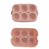 Silicone DIY Ice Cubes Mold Ice Ball Maker Mould Tray for Home Bar Party Cocktail UseLight Pink 6Hole 45mm
