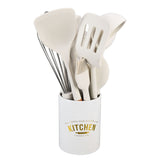 12Pcs Silicone Cooking Utensil Set White Nordic Minimalist Style NonStick Kitchenware Kit for Kitchen Gadgets