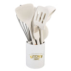 12Pcs Silicone Cooking Utensil Set White Nordic Minimalist Style NonStick Kitchenware Kit for Kitchen Gadgets