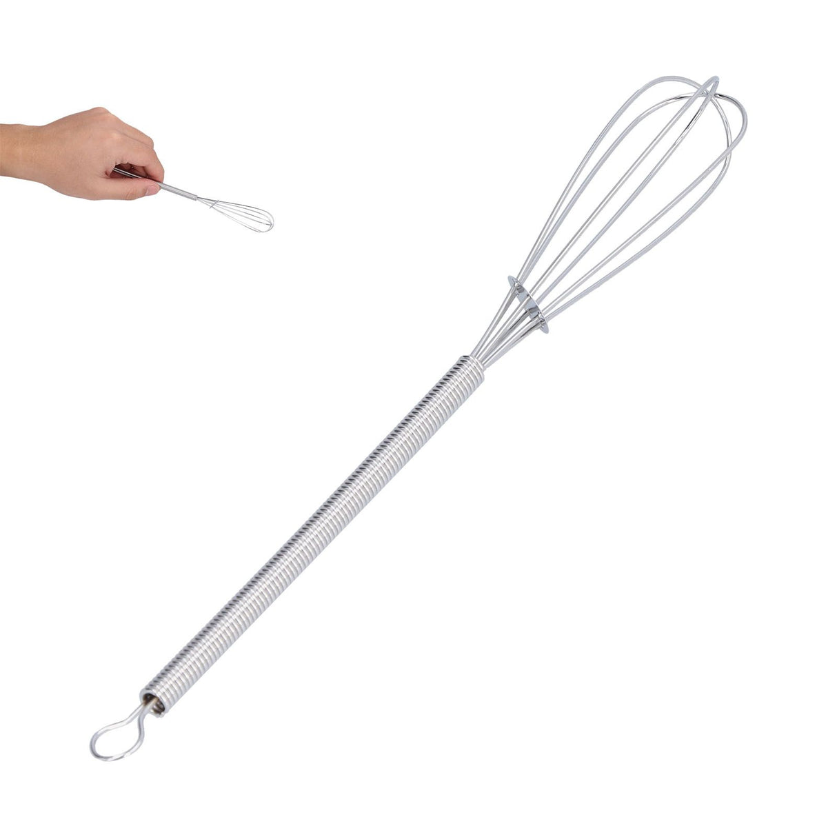 Hand Push Egg Whisk Stainless Steel Home Egg Beater for Beating Blending Whisking Beating Stirring