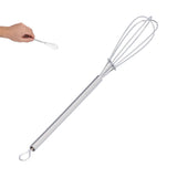 Hand Push Egg Whisk Stainless Steel Home Egg Beater for Beating Blending Whisking Beating Stirring - Extra Image