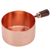 Sauce Pan Wooden Handle Rose Gold Stainless Steel Sauce Pot for Cooking Kitchen Ware1cup
