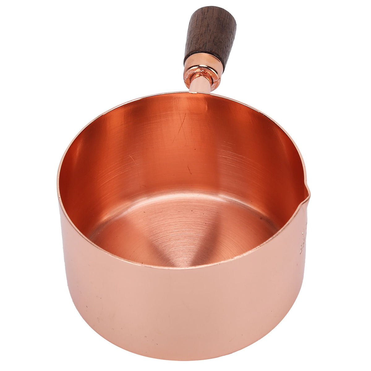 Sauce Pan Wooden Handle Rose Gold Stainless Steel Sauce Pot for Cooking Kitchen Ware1cup