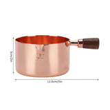 Sauce Pan Wooden Handle Rose Gold Stainless Steel Sauce Pot for Cooking Kitchen Ware1cup