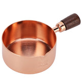 Sauce Pan Wooden Handle Rose Gold Stainless Steel Sauce Pot for Cooking Kitchen Ware1/2cup
