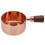 Sauce Pan Wooden Handle Rose Gold Stainless Steel Sauce Pot for Cooking Kitchen Ware1/3cup