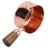 Sauce Pan Wooden Handle Rose Gold Stainless Steel Sauce Pot for Cooking Kitchen Ware1/4cup