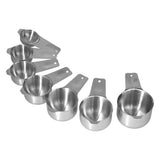 7Pcs/Set Stainless Steel Measuring Cup Measuring Spoon with Scale Baking Tool for Home Kitchen