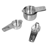 7Pcs/Set Stainless Steel Measuring Cup Measuring Spoon with Scale Baking Tool for Home Kitchen
