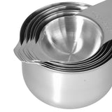 7Pcs/Set Stainless Steel Measuring Cup Measuring Spoon with Scale Baking Tool for Home Kitchen