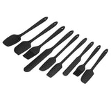 9Pcs Mini Spatula Set Flexible Hand Held Jam Cake Cream Cooking Brush for Kitchen Restaurants - Close-Up Angle