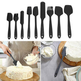 9Pcs Mini Spatula Set Flexible Hand Held Jam Cake Cream Cooking Brush for Kitchen Restaurants - Extra Image