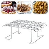 Foldable Cupcake Cone Rack 16 Holes Ice Cream Display Stand Storage Shelf for Party Birthday - Extra Image