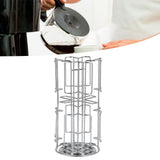 Household Coffee Capsule Holder Rotatable Storage Rack Shelf for 64Pcs Capsule Kitchen