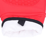 Silicone Oven Mitts with Cotton Heat Insulated Anti Scalding Baking Gloves for Home KitchenRed