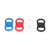 4Pcs Portable Manual Double Head Beer Bottle Opener Hand Decompression Toy Black White Blue Red