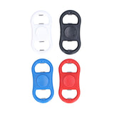 4Pcs Portable Manual Double Head Beer Bottle Opener Hand Decompression Toy Black White Blue Red - Rear View