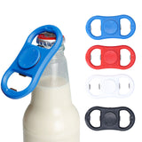 4Pcs Portable Manual Double Head Beer Bottle Opener Hand Decompression Toy Black White Blue Red