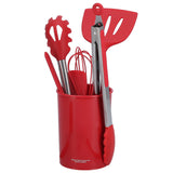 15PCS/Set Silicone Cooking Utensil Set with Stainless Steel Handle Kitchen Spatulas Spoon Cooking ToolsRed