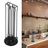 Coffee Capsule Rack 360° Rotatable Metal Coffee Capsules Holder Rack Simple Design Holds 40 Coffee Pods for Coffee Capsule Storage