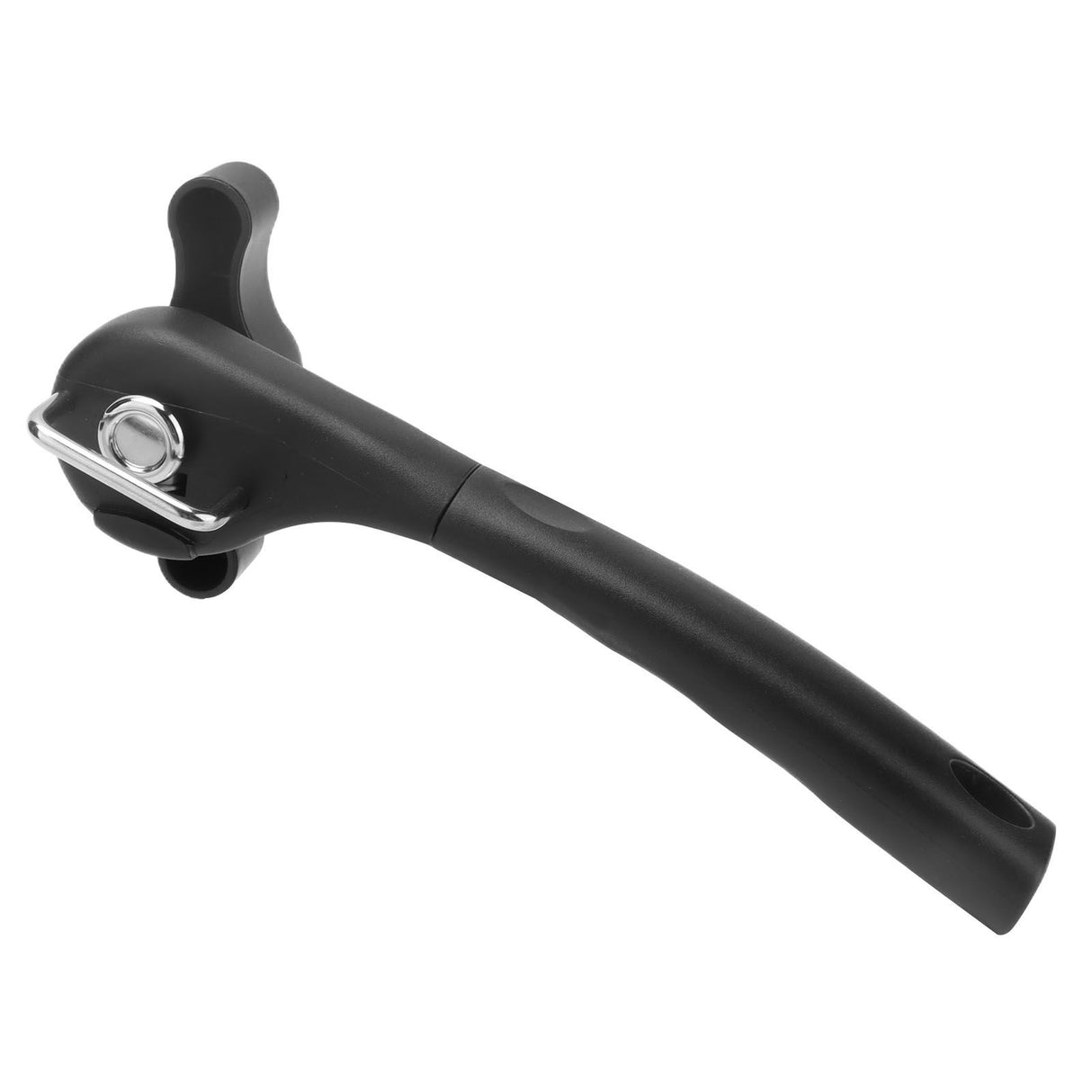 Manual Can Opener Stainless Steel Single Handle Side Open Safety Can Opener for Home CampingBlack
