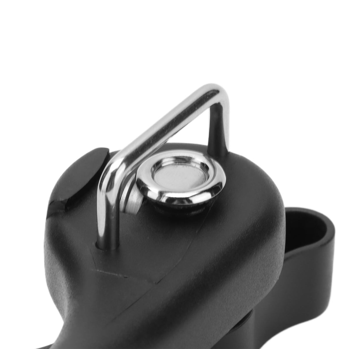 Manual Can Opener Stainless Steel Single Handle Side Open Safety Can Opener for Home CampingBlack