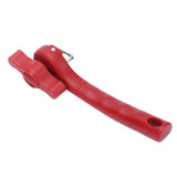 Manual Can Opener Stainless Steel Single Handle Side Open Safety Can Opener for Home CampingRed - Rear View
