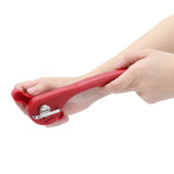 Manual Can Opener Stainless Steel Single Handle Side Open Safety Can Opener for Home CampingRed