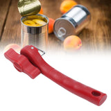 Manual Can Opener Stainless Steel Single Handle Side Open Safety Can Opener for Home CampingRed - Extra Image