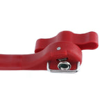 Manual Can Opener Stainless Steel Single Handle Side Open Safety Can Opener for Home CampingRed