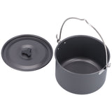 Outdoor Camping Pot Portable Aluminum Alloy Bonfire Hanging Pot with Lid Storage Bag for 6‑8 People - Extra Image