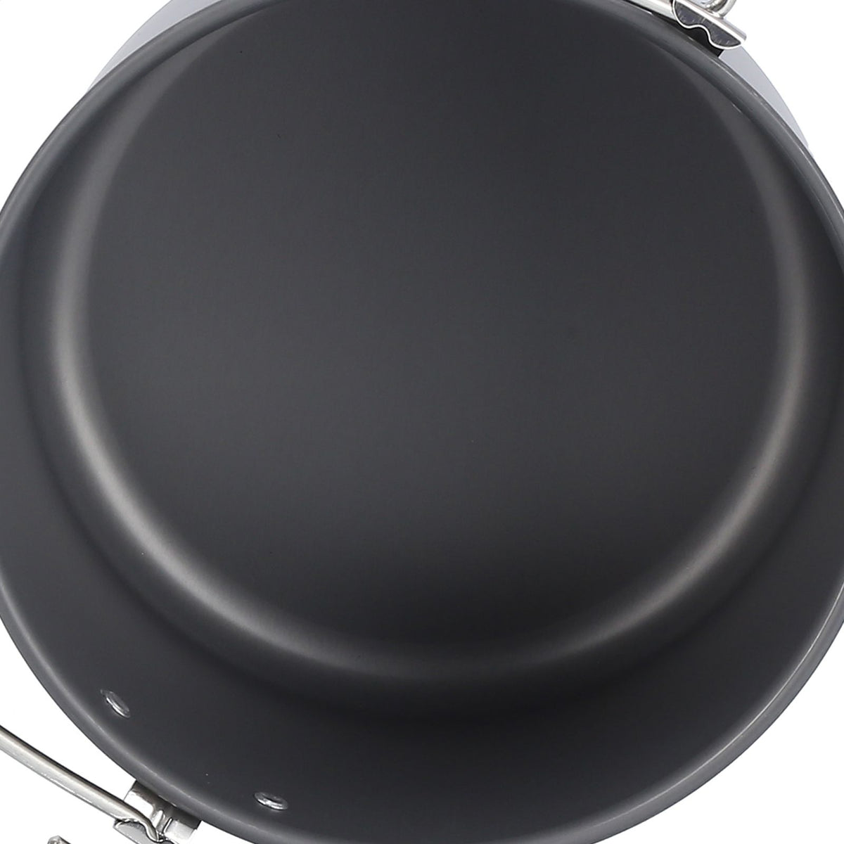 Outdoor Camping Pot Portable Aluminum Alloy Bonfire Hanging Pot with Lid Storage Bag for 6‑8 People