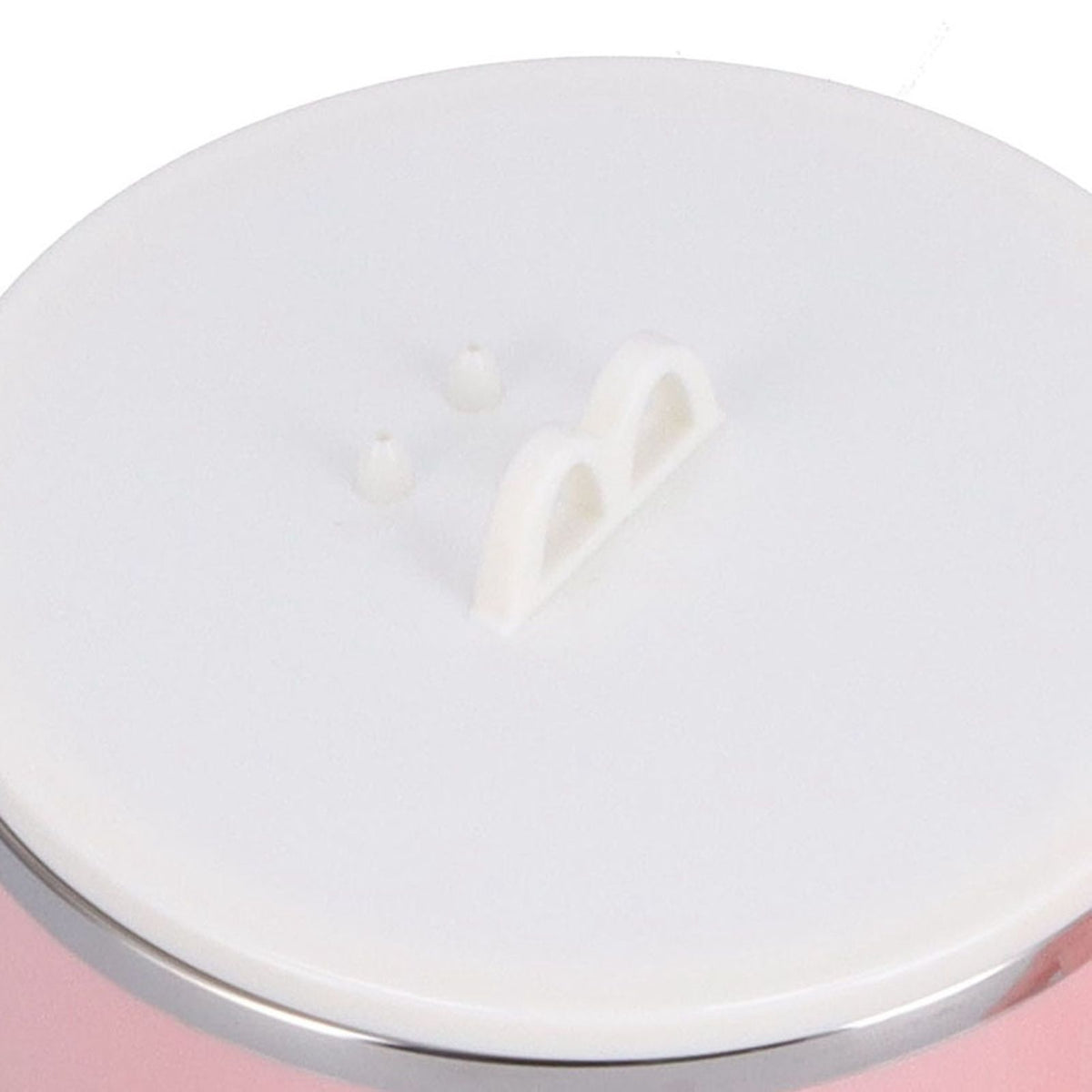 Stainless Steel Noodle Bowl Set Food Storage Container Portable Soup Snack Bowl with Lid(Pink Tableware )
