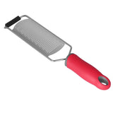 Stainless Steel Cheese Grater Multifucntional Lemon Chocolate Zester with Non Slip HandleFine Teeth - Low Angle