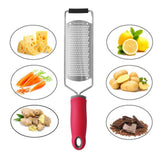 Stainless Steel Cheese Grater Multifucntional Lemon Chocolate Zester with Non Slip HandleFine Teeth - Extra Image