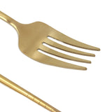 Portable Cutlery Set Stainless Steel Tableware Anti Corrosion Non Slip Anti Fading Chopsticks Spoon for Outdoor OfficeWhite Gold - Extra Image