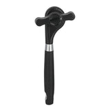 Manual Can Opener Stainless Steel Bottle Opener with Smooth Edge and Non Slip Handle Black for KitchenStraight Handle K3